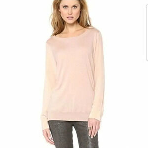Joie Kelsea Cashmere & Silk Blend Crew Neck Pullover Sweater S